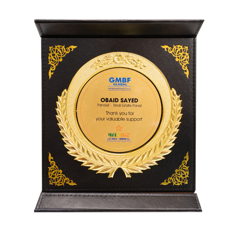 GMBF’s Global Real Estate Forum acknowledgment of being a panelist